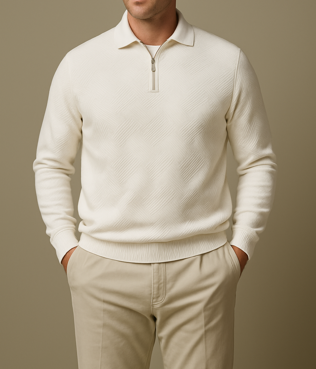 VEYRA Quadro Half-Zip - Blanco