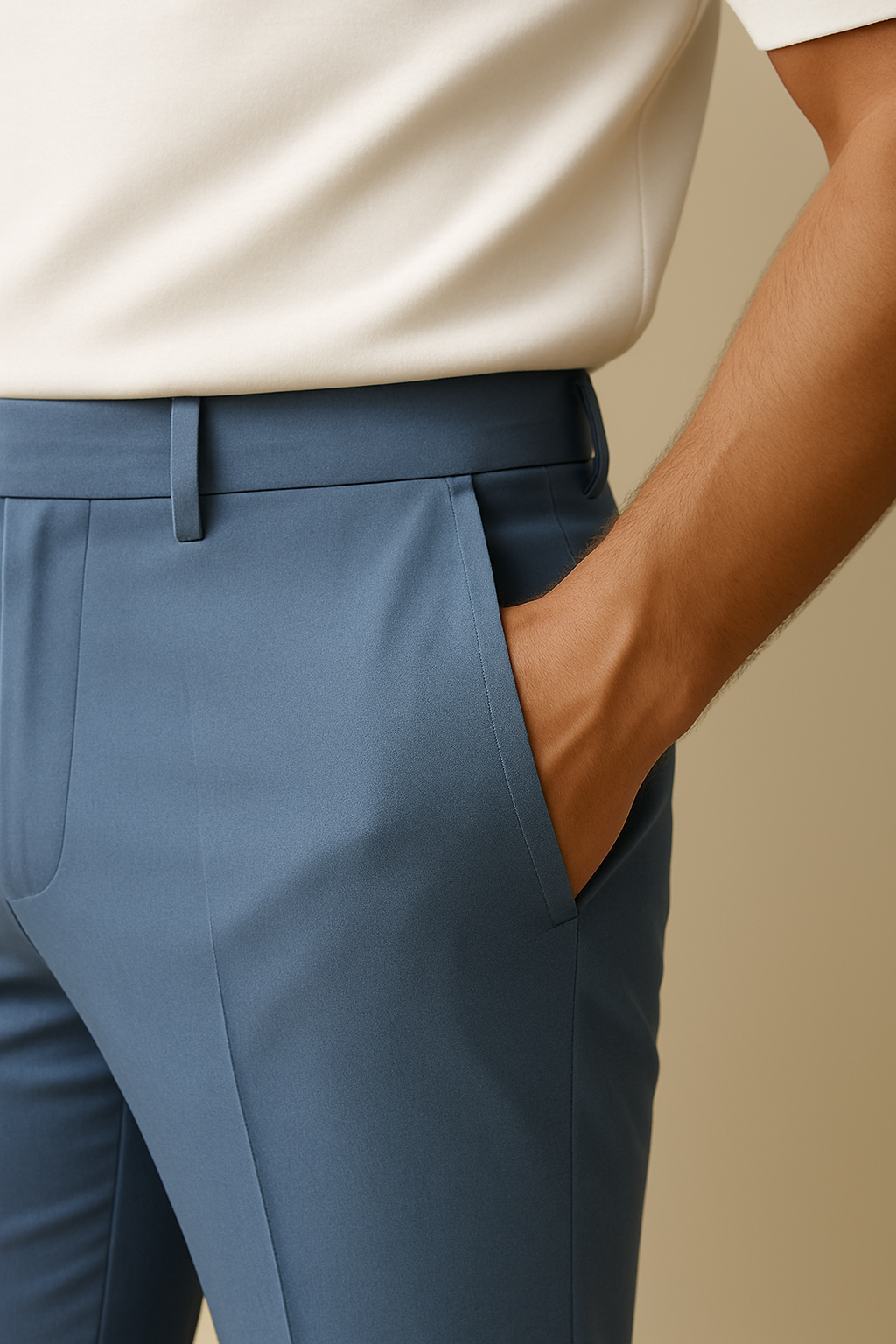 VEYRA Eleganza Pantalon - Azzurro Sereno