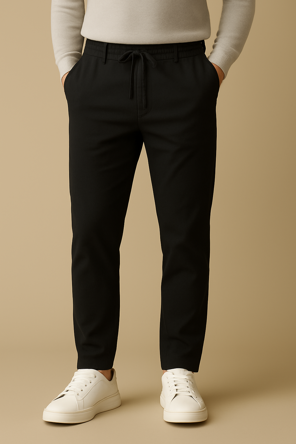 VEYRA Lusso  Drawstring Pants - Nero