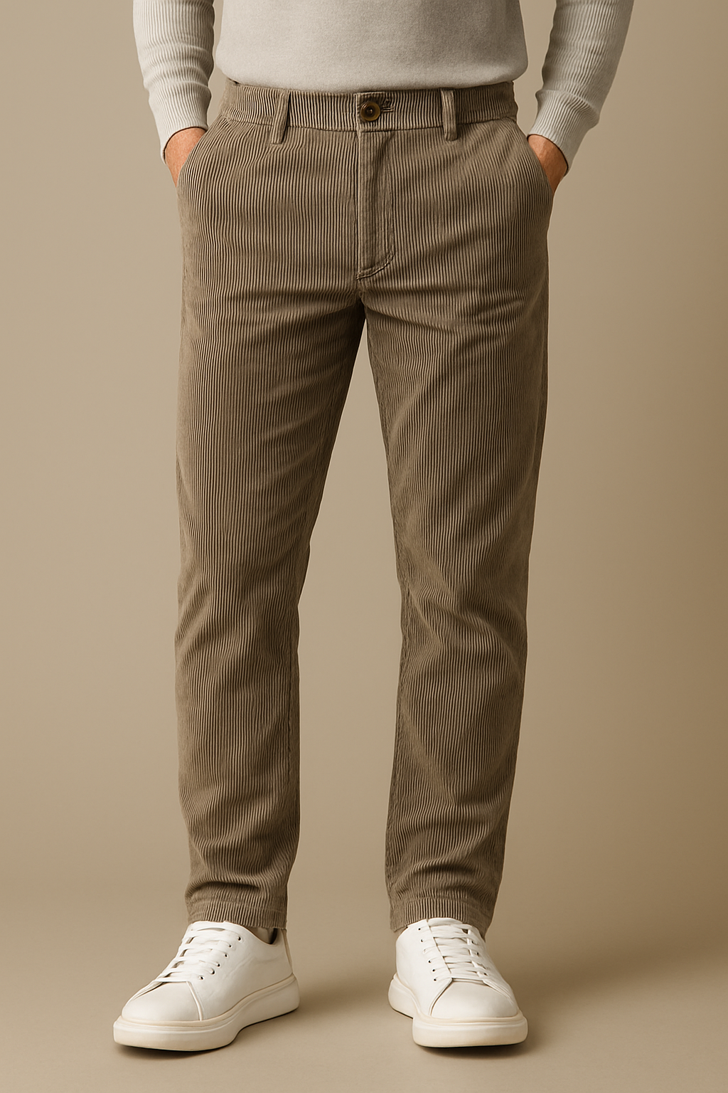 VEYRA Panna Corduroy Pants - Taupe