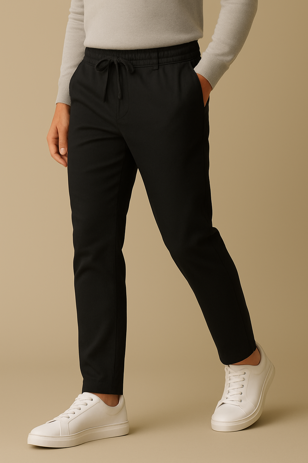 VEYRA Lusso  Drawstring Pants - Nero