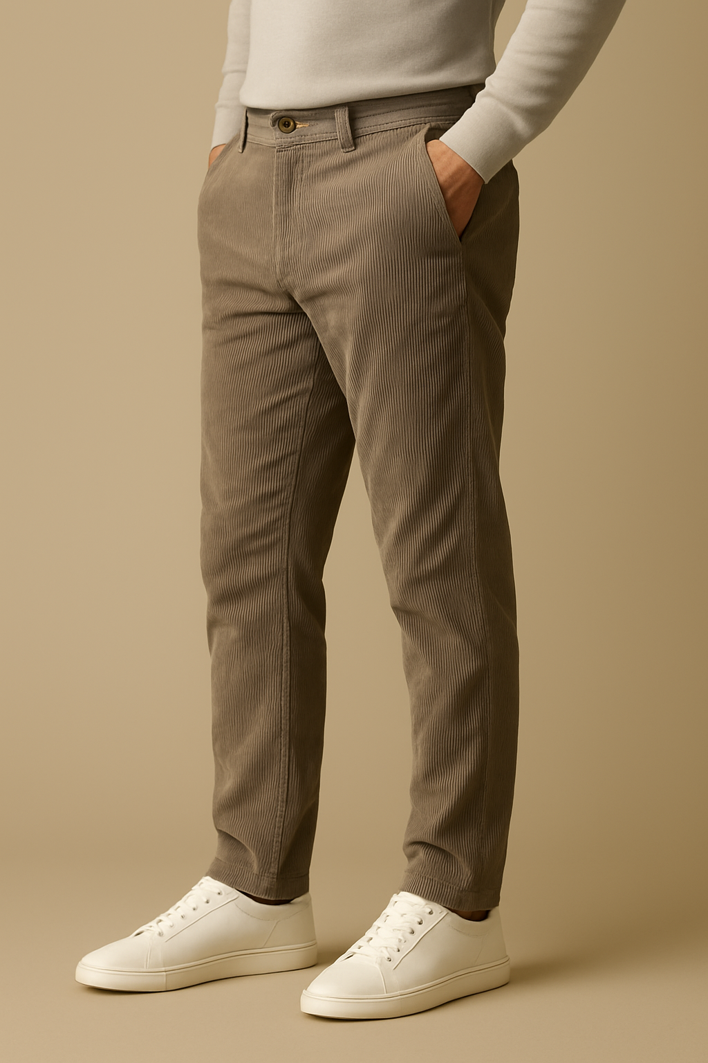 VEYRA Panna Corduroy Pants - Taupe